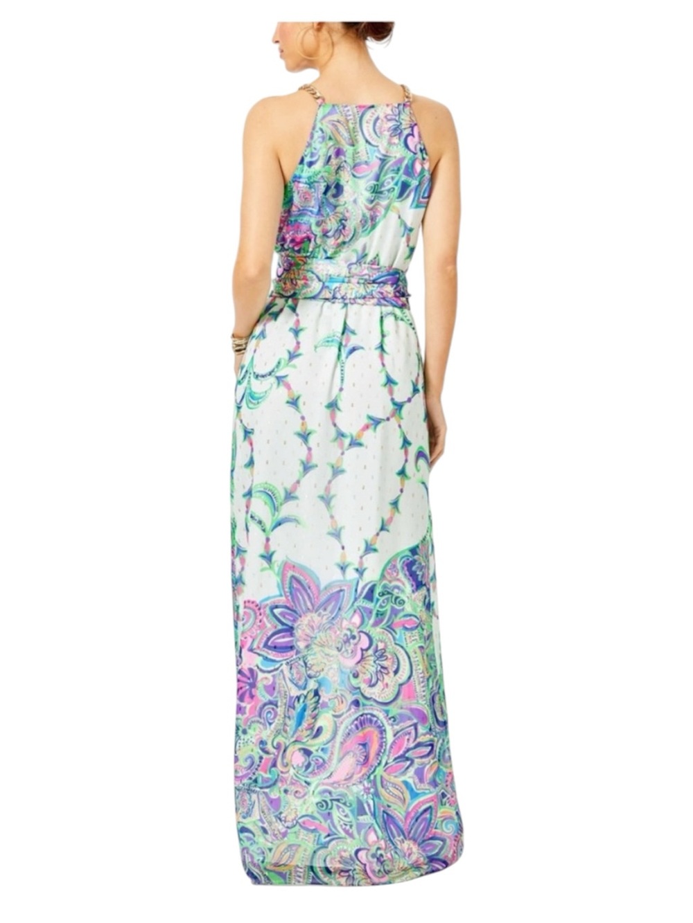 Lilly Pulitzer Tiera Multi Best Kept Secret Engineered Maxi Dress Size Small - Picture 3 of 15